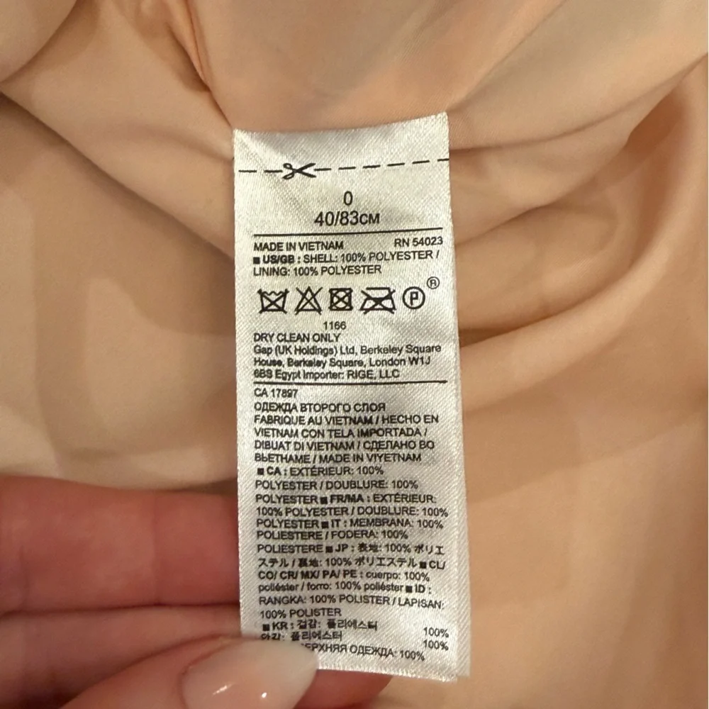 Banana Republic Pastel Pink Ivory Sequin Patterned Mini Skirt- Size 0